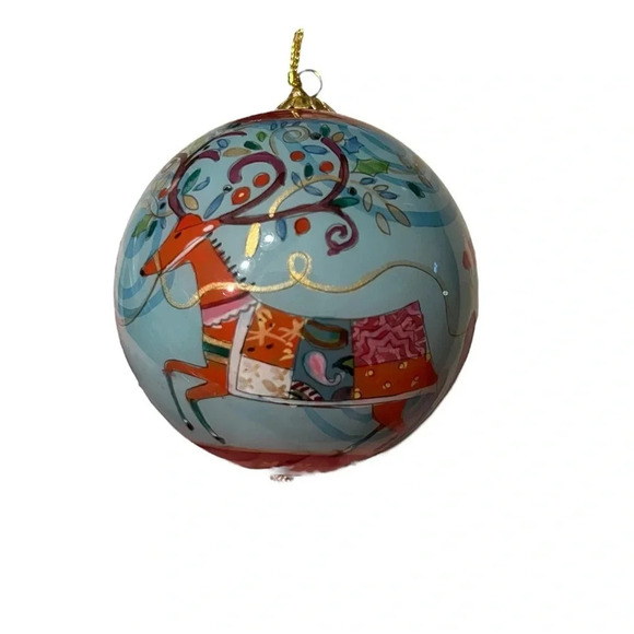 Li Bien Ornament 2011 Santa Sleigh Reindeer Christmas Mint Cond - Picture 3 of 5